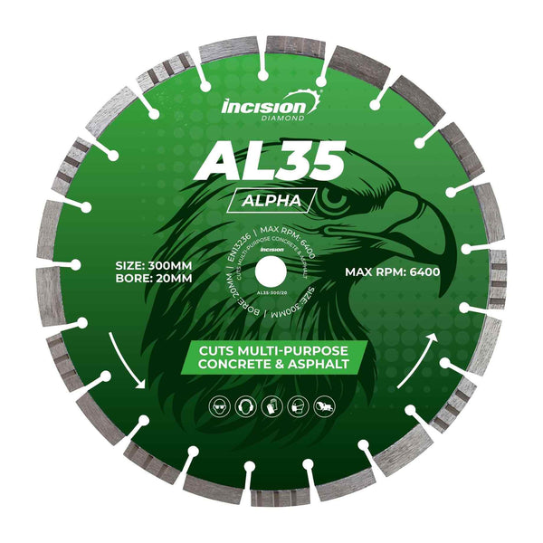 AL35 Alpha Range Multi-Purpose Cutting Diamond Blade (VARIOUS SIZES)