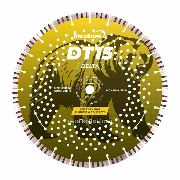 DT15-300/20 Delta Range Concrete Products Diamond Blade