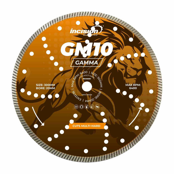 GM10 Gamma Range Diamond Blade For Multi-Hard Materials/Steel (VARIOUS SIZES)