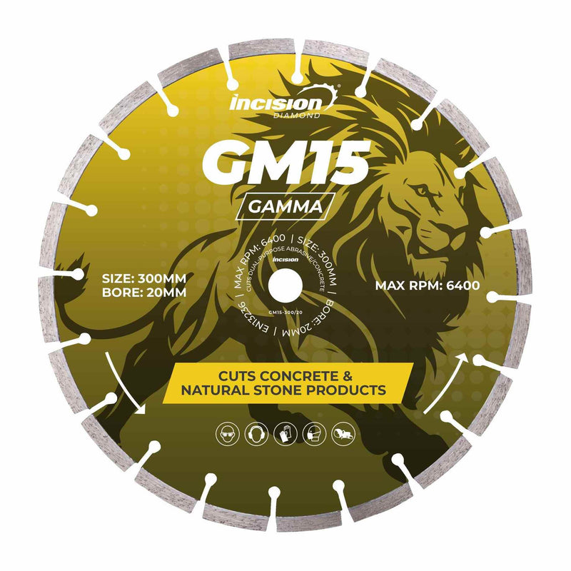 GM15 Gamma Range Concrete Products Diamond Blade