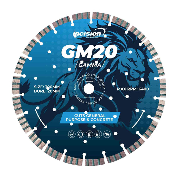 GM20-350/20 Gamma Range General Purpose & Concrete Products Diamond Blade