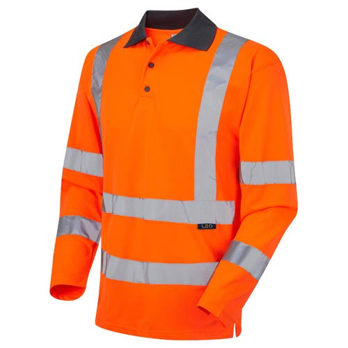 Woolsery EcoViz® Orange Polo Shirt 