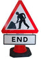 Plastic Cone Signs: Men At Work End
