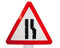 Plastic Cone Signs: Road Narrows - Right