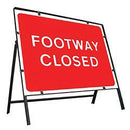 Metal Road Sign Footway Closed - Orbit - Temporary Road Signs - Lapwing UK