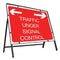 Metal Road Sign Traffic Under Signal Control - Orbit - Temporary Road Signs - Lapwing UK