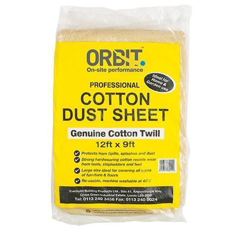 Cotton Dust Sheets - Orbit - Temporary Covers & Storage - Lapwing UK