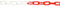 Plastic Chain  Red / White - Orbit - Traffic Management - Lapwing UK