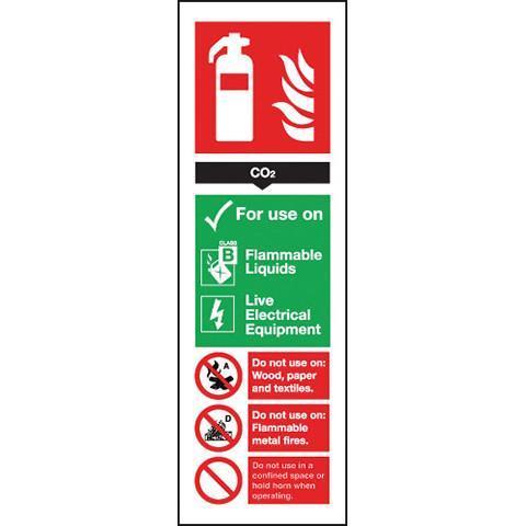 Signs Fire Extinguisher CO2 - Orbit - Fire Protection - Lapwing UK
