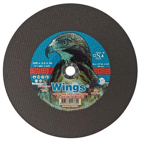Wings 100/16 Metal Cutting Disc - Wings - Abrasives, Cutting & Grinding - Lapwing UK