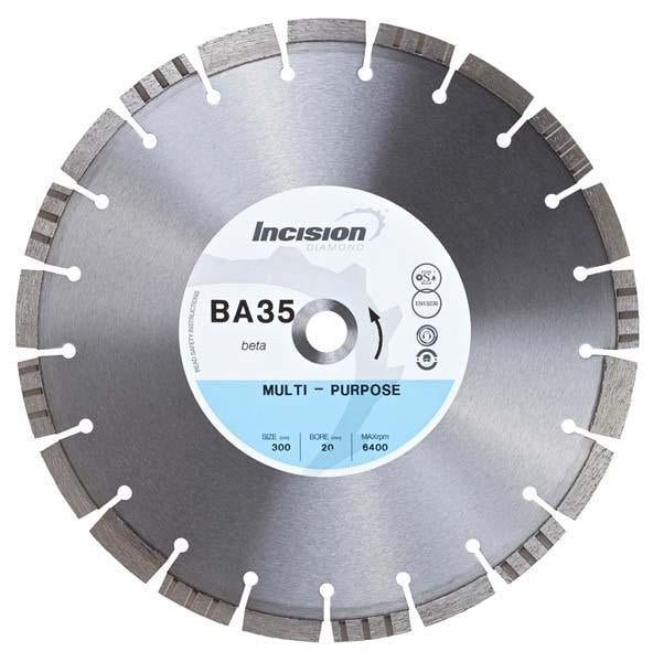 BA35 Incision Beta Range Diamond Blade