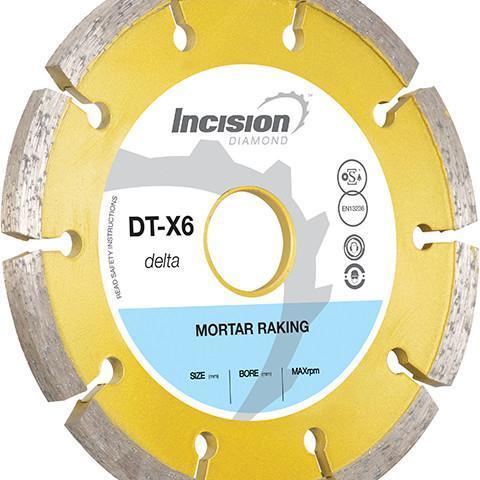 DT-X6-115/22 Delta Mortar Raking Blade - Incision - Specialist Blades - Lapwing UK