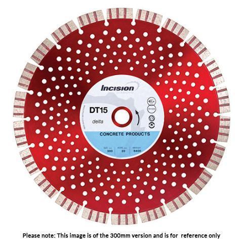DT15-300/20 Delta Range Concrete Products Diamond Blade