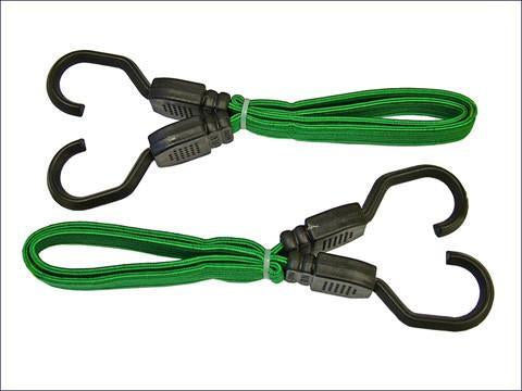 Green 2 Peice 24" Bungee Cord Set - Orbit - Materials Handling - Lapwing UK